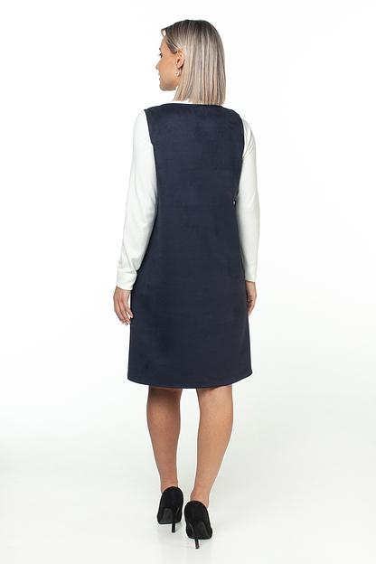 Сарафан эко-замша  6041/02/Темно-синий  фото 6