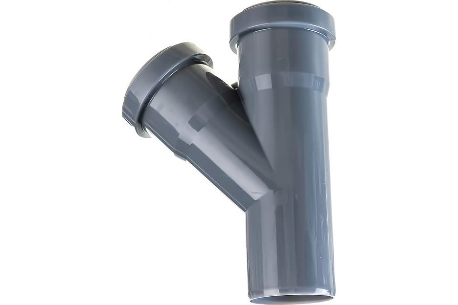 Тройник канализационный 45 град. 50 х 50 фото 1