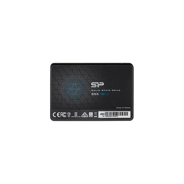 SSD накопитель Silicon Power Slim S55 SP480GBSS3S55S25 480ГБ, 2.5", SATA III, SATA фото 1