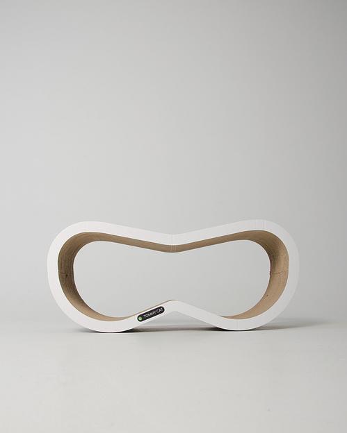 Когтеточка из картона Слэш, Белый, опт фото 3