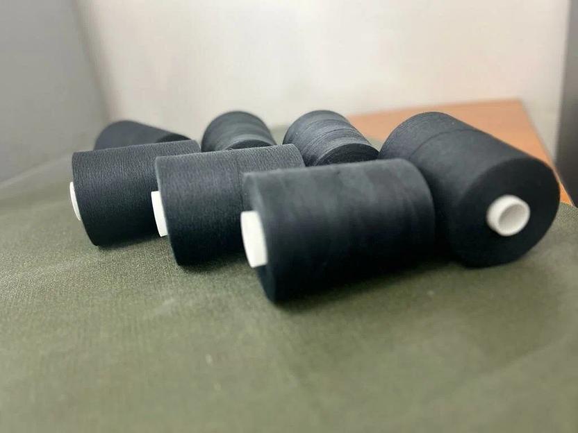 Арамидная швейная нить 75 НШТ-Ш чёрная, 3000 м ОПТ фото 1