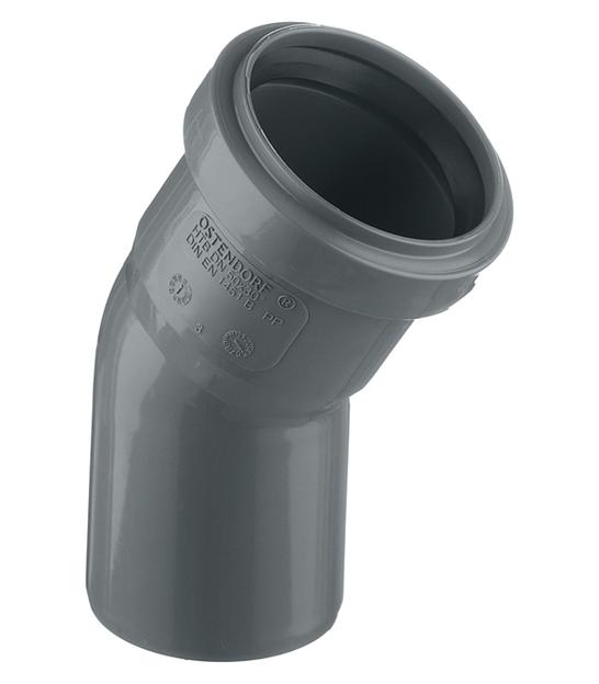 Отвод канализационный 50х30 град. фото 1