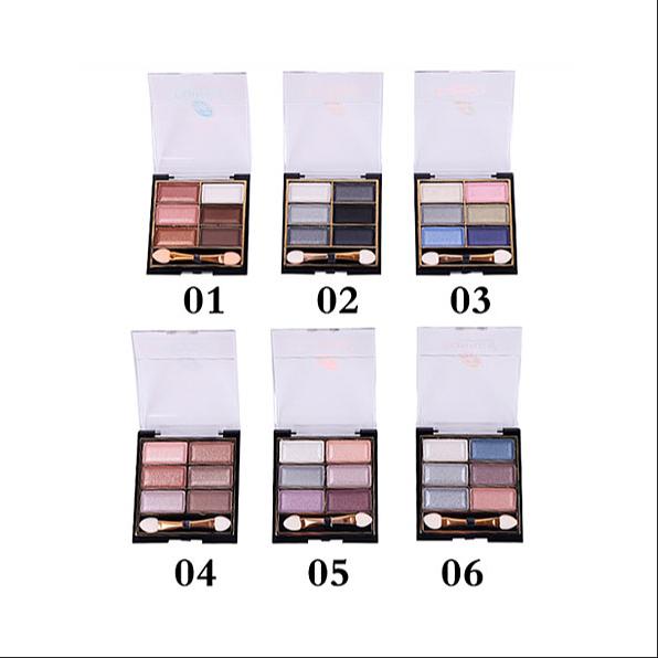 Тени для век «Farres» 6 цветные перламутровые опт фото 2