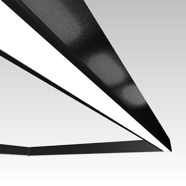 Подвесной светодиодный светильник квадрат фото 7