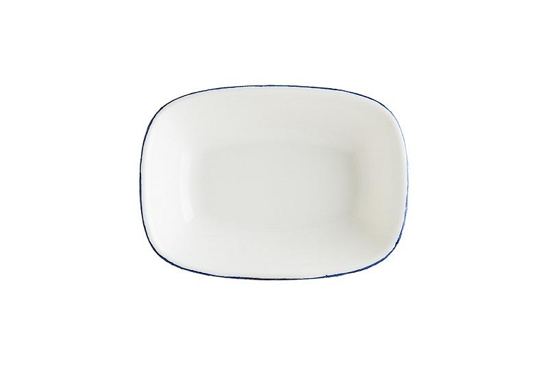 Салатник 120*85 мм. 100 мл. h=30 мм., касалетка Ретро cиняя, форма Гурмэ /1/12/ фото 1