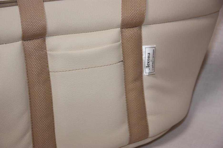 Сумка-переноска Пери (эко-кожа) №1 Крем-брюле для домашнего питомца ОПТ фото 7