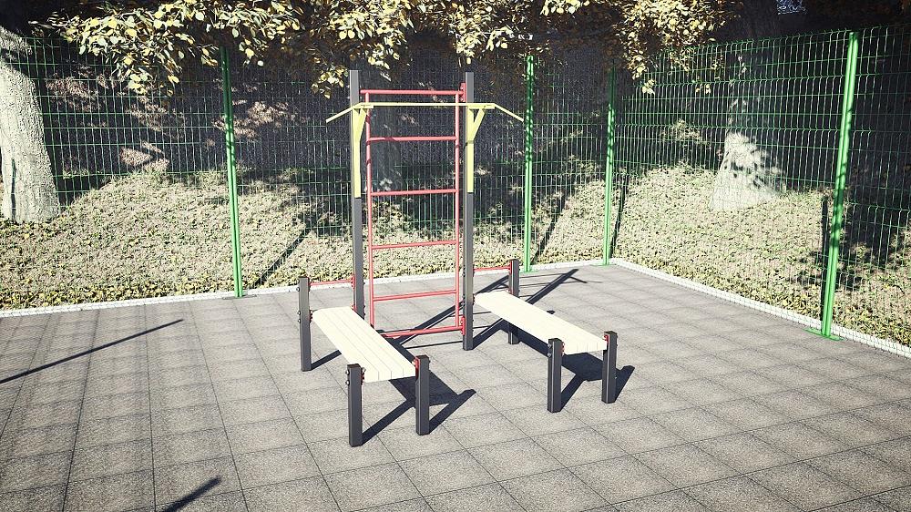 Шведская стенка с лавками для пресса фото 1