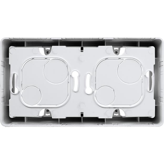 Legrand 673990 Коробка накладного монтажа - 2 поста - INSPIRIA - белый фото 2