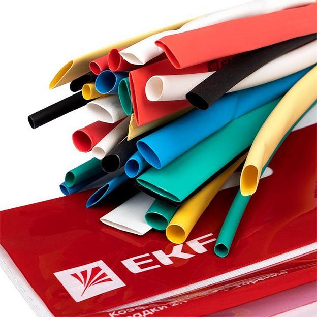 Набор трубок термоусадочных ТУТ 3/1.5; 4/2; 5/2.5; 6/3; 8/4 (6 цветов по 5шт 100мм) PROxima EKF tut- фото 5