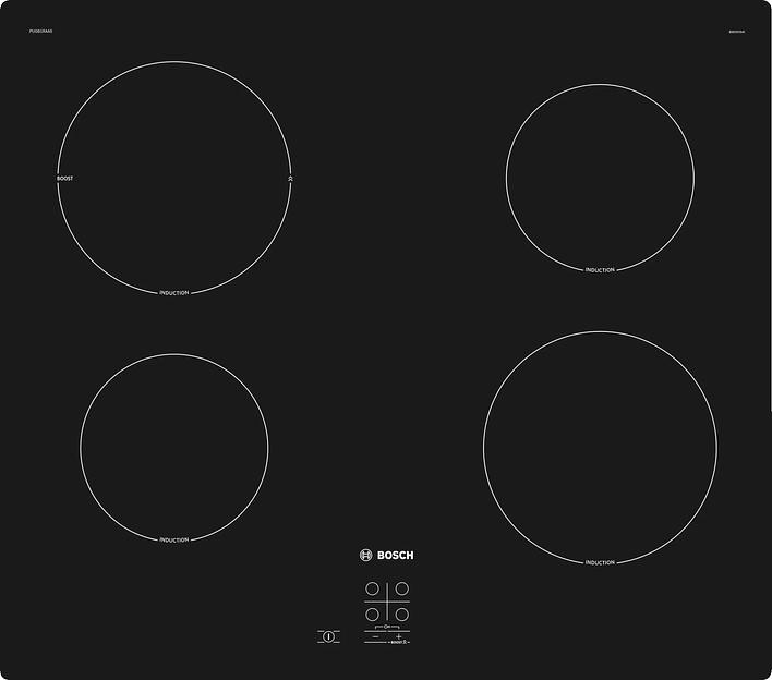 Индукционная варочная поверхность Bosch PUG61RAA5E черный фото 4