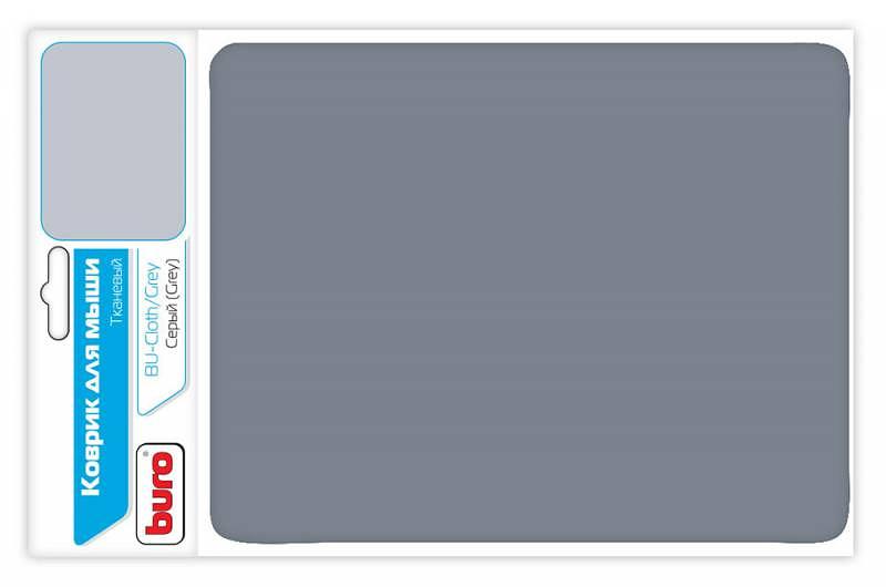 Коврик для мыши Buro BU-CLOTH серый 230x180x3мм фото 1