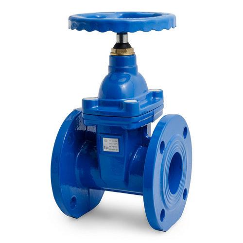 Задвижка с обрезиненным клином АРМ 30ч39р Ду200 Ру10 фото 1