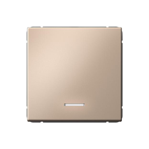 ARTGALLERY 1-клавишный выключатель с подсветкой, сх.1а, 10АХ, механизм, песочный фото 1