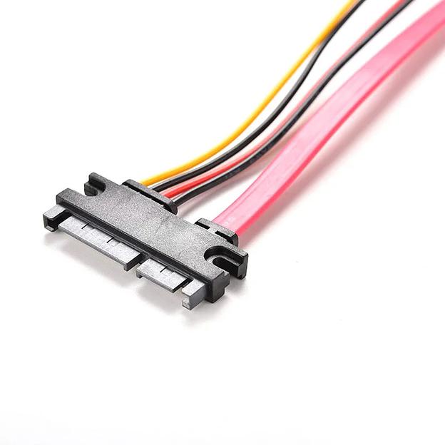 Кабель SATA Power&Data oem 15 см фото 3