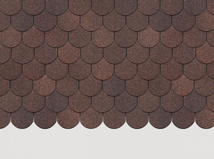 Гибкая черепица Деке Серия STANDARD КОЛЬЧУГА Коричневый фото 1