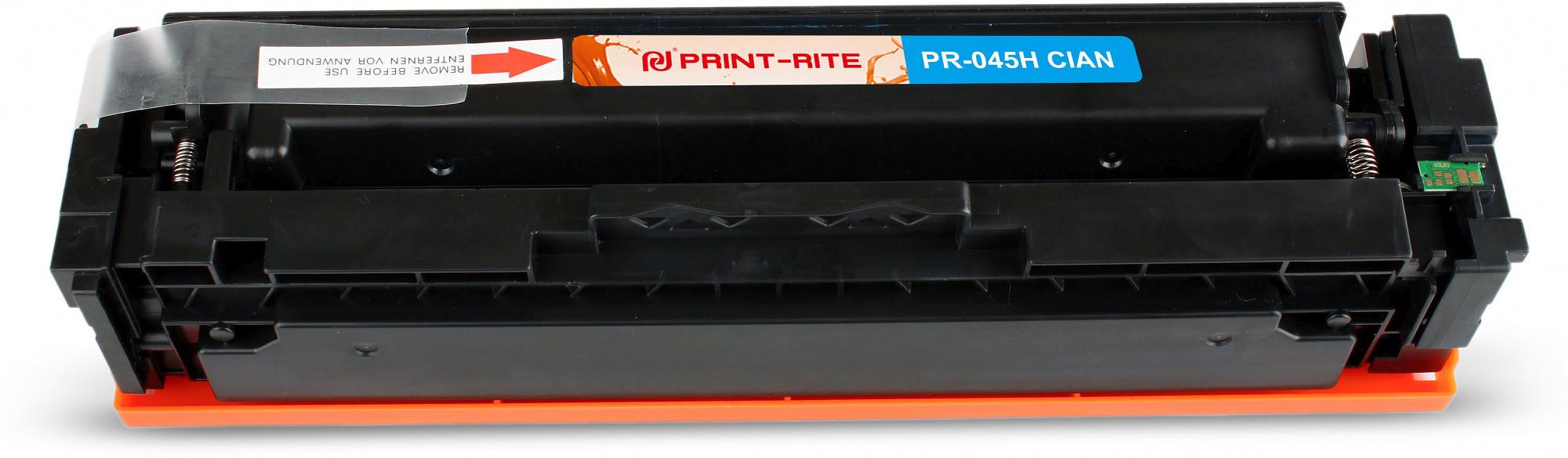 Картридж лазерный Print-Rite TFC448CPU1J PR-045H CIAN 045H Cian голубой (2200стр.) для Canon LBP 611Cn/613Cdw/631Cn/633Cdw/635Cx фото 1