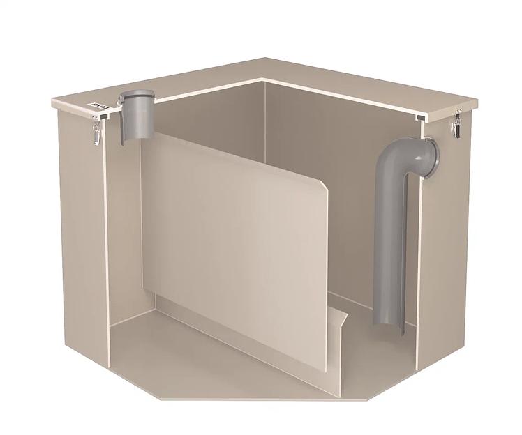 Угловой жироуловитель для дома, кафе, столовой фото 2