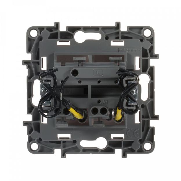 Выключатель Legrand Etika скрыт. 2кл. с подсветкой IP20 белый (672204) фото 3