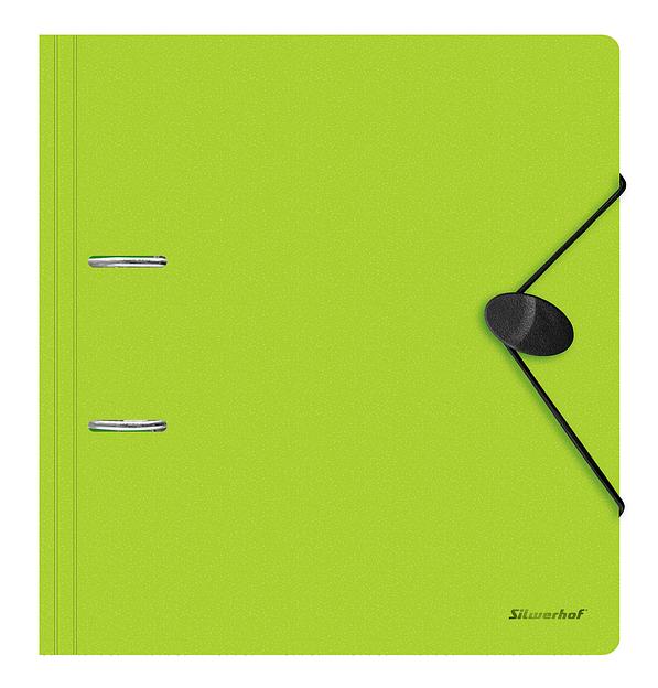 Папка-регистратор Silwerhof 355051 A4 70мм полифом салатовый фото 1