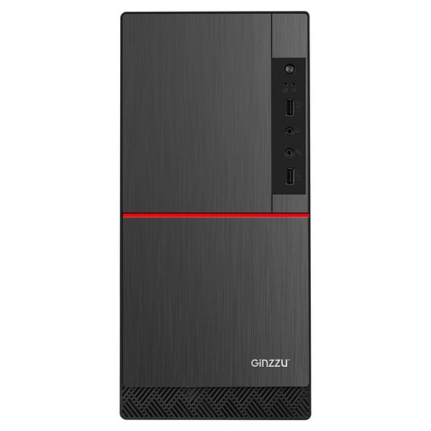 Корпус Ginzzu B190, Без БП, mATX, чёрный, FAN, 2xUSB2, бок: закалённое стекло фото 2