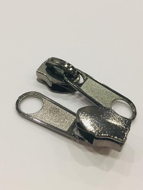 Бегунок спираль №10 Темный никель фото 1