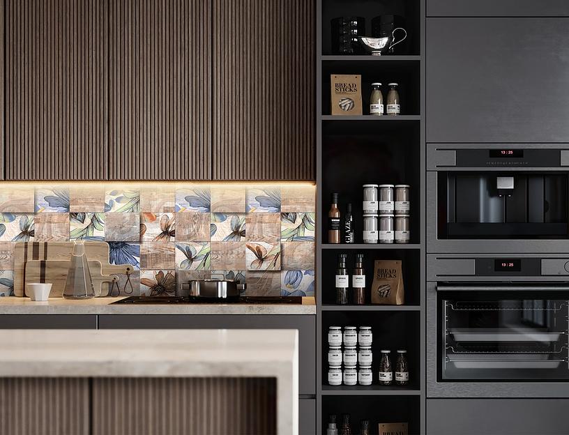 Интерьерная стеклянная панель «Лофт 09» опт фото 3