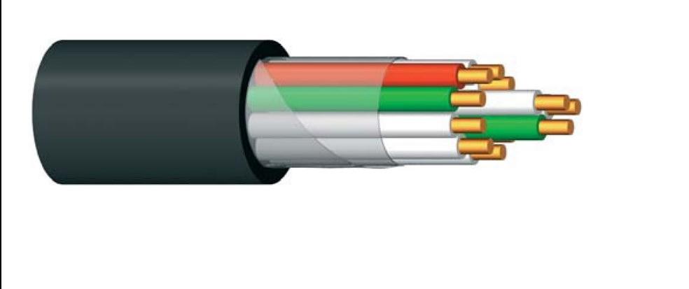 Кабель сигнально-блокировочный Казэлектромаш СБВГ 3×0,9 ОПТ фото 1