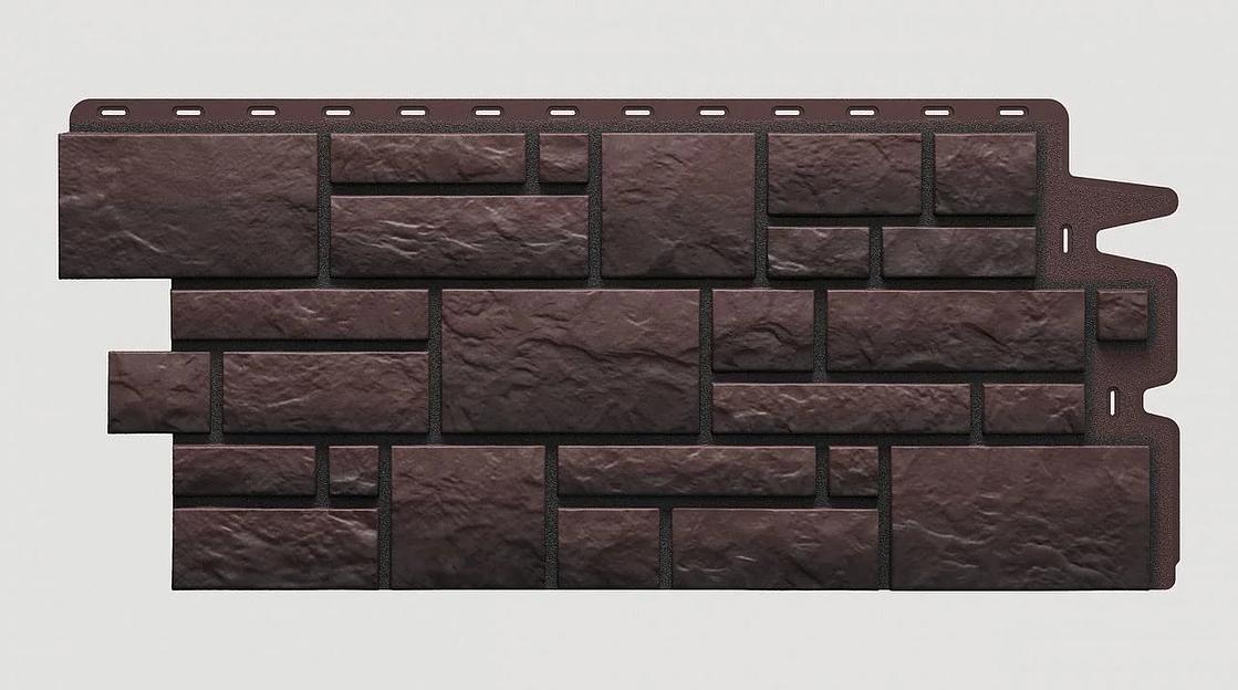 Фасадная панель под мрамор Burg «Тёмный» опт фото 3