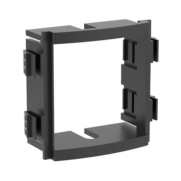 Dkc F0000MB Каркас под 2 модуля "Brava", чёрный фото 1