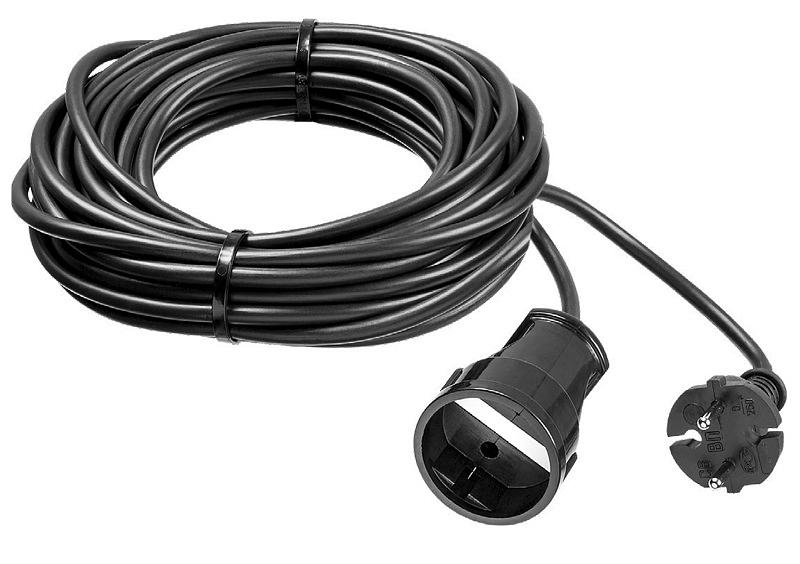 Удлинитель силовой Зубр 55023-30 2x0.75кв.мм 1розет. 30м ПВС 10A без катушки черный фото 1