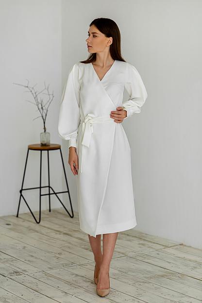 Платье «Грейс» цвет белый ОПТ фото 1