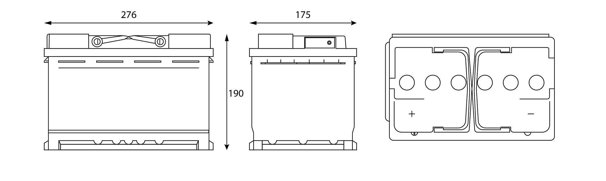Аккумулятор Contact 77 А/ч, прямой полярности, конус ОПТ фото 3