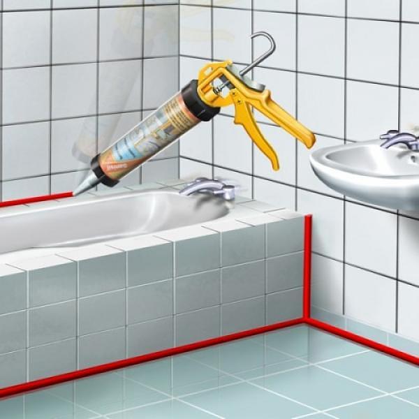 Силиконовый герметик Sika Sanisil белый фото 2