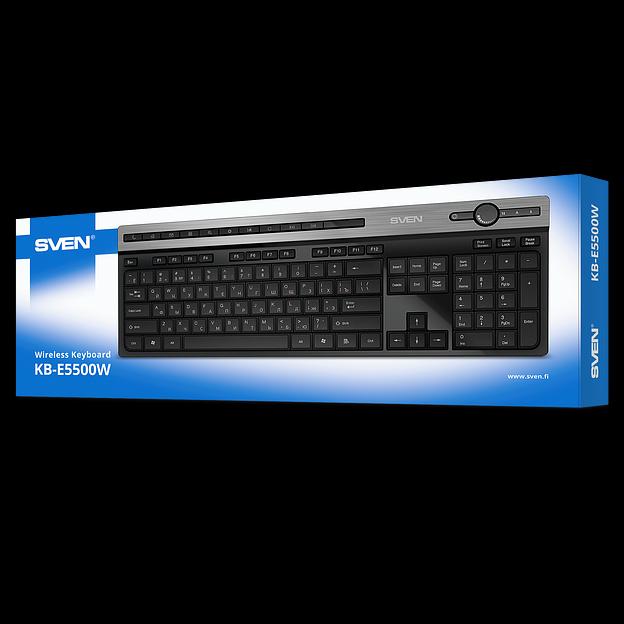 Клавиатура Wireless Sven KB-E5500W 2,4 GHz, 115кл. фото 6