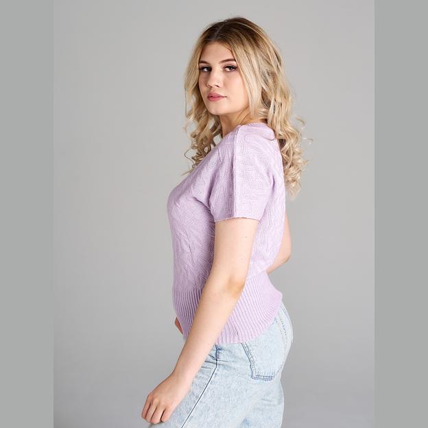 Кофта «Фантазия» сиреневая ОПТ фото 3