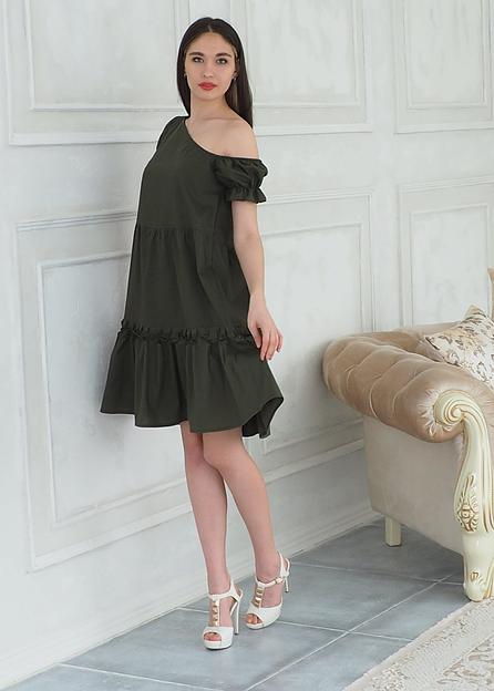 Платье женское Verenika «Моника» хаки 46 ОПТ фото 3