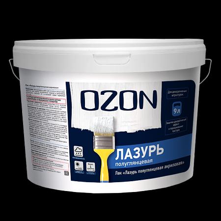 Лак-пропитка «Лазурь полуглянцевая» OZON ЛПГ-0,9 опт фото 2