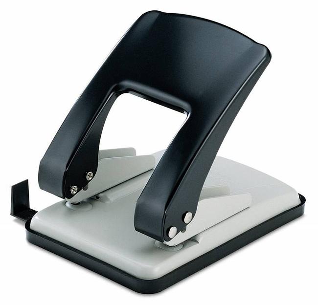 Дырокол Kw-Trio Stylish Heavy Duty 976 макс.:40лист. металл ассорти отв.:2 с линейкой фото 1