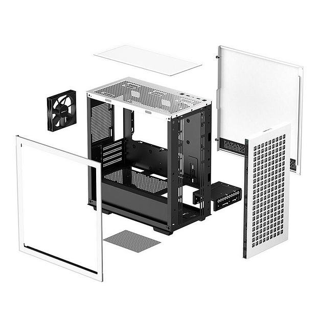 Корпус MiniTower DeepCool CH370 WH белый без БП mATX TG window 1x120mm fan (R-CH370-WHNAM1-G-1) фото 7