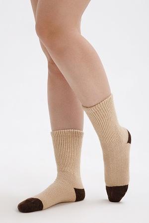 Носки шерстяные TOD Оймс цвет бежево-шоколадный фото 3
