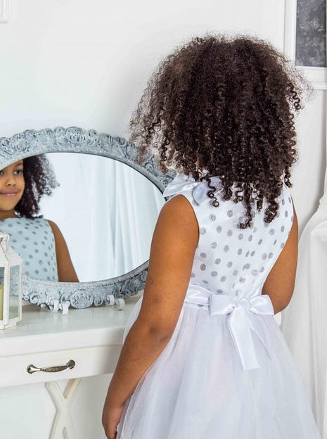 Платье для девочки Энди праздничное, белое, 21-196_2 опт фото 2