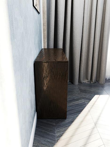 Стеллаж горизонтальный Wood&Stone «Малави» венге 93.4×31.2×62.8 см фото 6