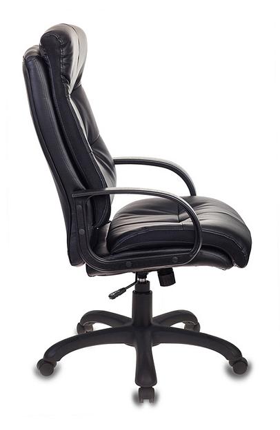 Кресло руководителя Бюрократ CH-824 черный искусственная кожа крестовина пластик фото 3