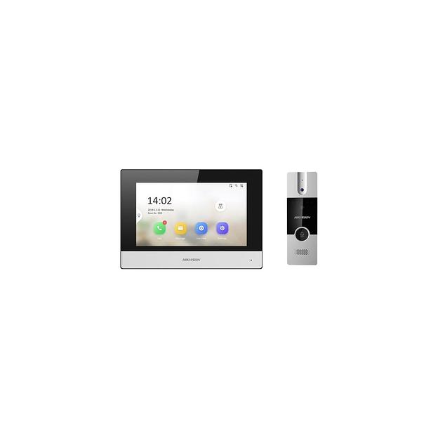 Комплект домофона Hikvision DS-KIS302-P, белый фото 1