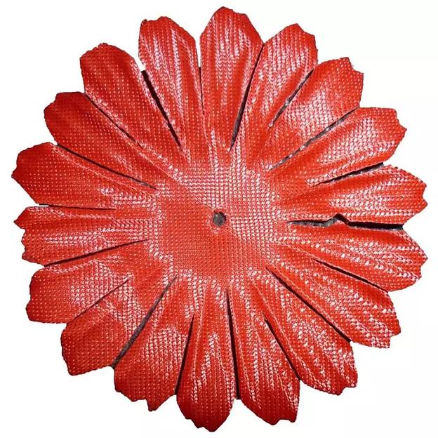 Заготовка для ромашки Красная 1 слой 7,5см 2150шт/кг фото 2