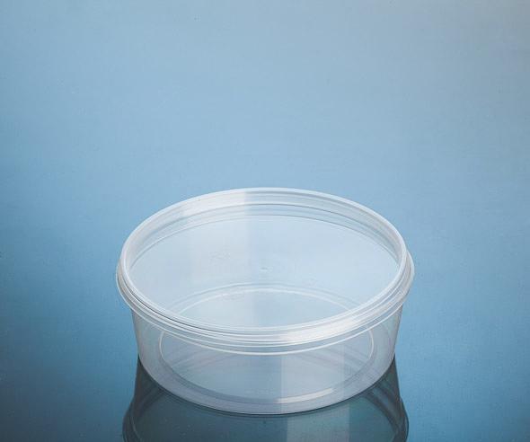 Банка полипропиленовая 500 мл. с прозрачной крышкой с контрольным замком 144х130х47 мм, опт фото 1