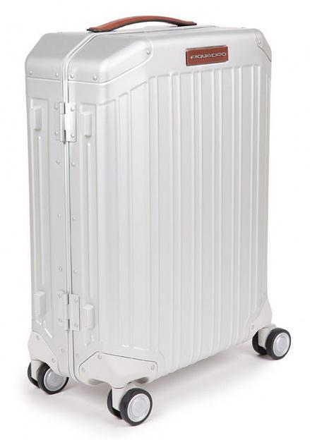 Чемодан Piquadro ALU (BV4425ALU/GRCU) 40x54x20см 37л. 4.3кг. алюминий/кожа натуральная серый/коричневый фото 6
