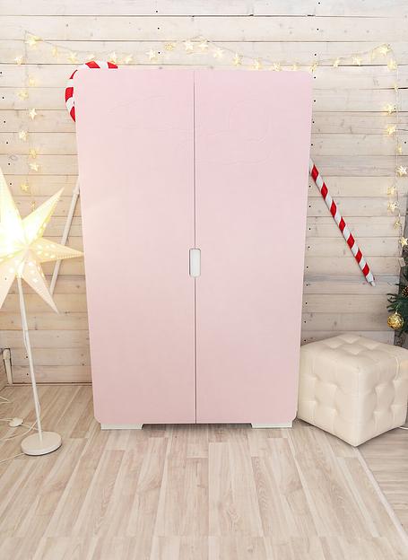 Шкаф 2-х дверный детский «Облако» голубой 1000 мм фото 3