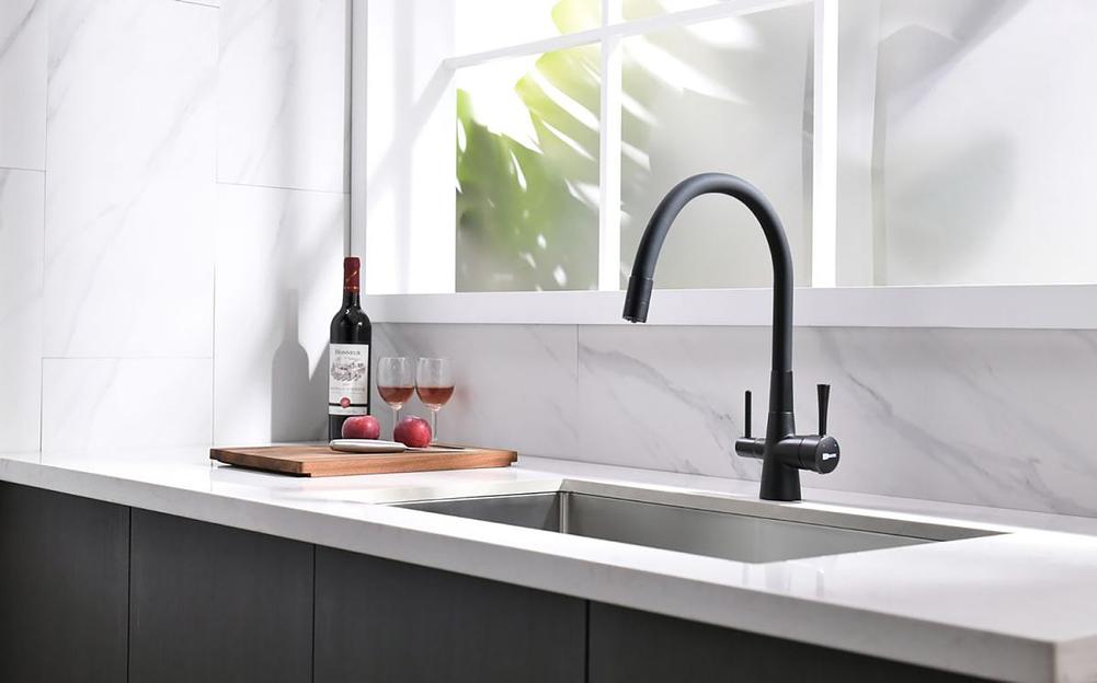 Смеситель Lemark Comfort LM3075BL для кухни с подключением к фильтру с питьевой водой фото 6