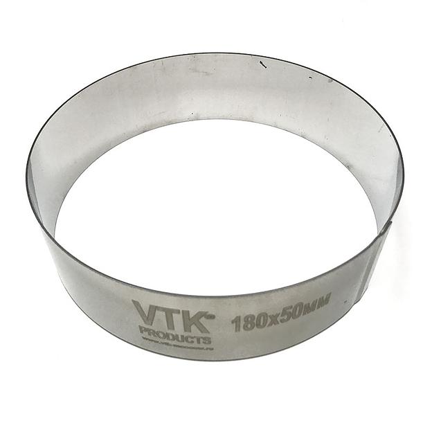 Форма для выпечки и заморозки Кольцо диаметр 180 мм высота 50 мм фото 1